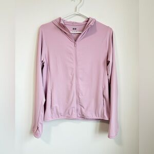 Uniqlo Women's UV Protection Purple Zip-Up Hoodie AIRism Outdoor Size L